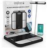 GeniaScreen Bilancia Impedenziometrica Smart Pesapersone Digitale con 56 Misurazioni in Vetro Temperato 32x30cm Portata 180Kg GeniaScreen SolidTrack con Display LED - per Massa Muscolare Grasso BMI Bluetooth