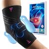 Fitomo Tutore Epicondilite Gomito, Gomitiera per Epicondilite del Tennista e Golfista con 2 Cuscinetti di Compressione, per Alleviare il Dolore della Tendinite -1 Unità, XL