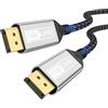lalasis Cavo Displayport 16K 2.1,Cavo DP 1M 16K@60Hz 10K@60Hz 8K@120Hz 4K@240Hz 165Hz 144Hz,Cavo DP 80Gbps con HDR,FreeSync,G-Sync,DSC 1.2a,HDCP 2.2 compatibile con PC,HDTV,Monitor da gioco,Laptop,Grafica