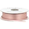 100%MOSEL 100% Mosel Nastro di Raso, in Rosa Cipria (3 mm x 100 m), Nastro da Regalo finitura lucida, Elegante per Decorazioni & Creazioni, per Confezionare Regali speciali, per Matrimoni e molto altro