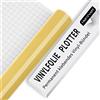 IModeur Vinile adesivo Oro - Vinile plotter adesiva lucida da 10 piedi (30,5 x 305 cm), Pellicola adesiva per Cricut, Silhouette e tutte le macchine da taglio， Vinili Oro per tazze, finestre