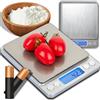 Retoo Bilancia digitale tascabile, 200 g/0.01 g, con funzione tara e display LCD, bilancia fine, bilancia dorata, bilancia digitale, monete, bilancia per pastiglie, gioielli, colore: argento