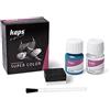 Kaps Tinta Super Color + Preparatore (25 ml ognuno), Colorante Professionale per Pelle Naturale, Tela, Ecopelle, Nutre e Ripara le Scarpe in Pelle (122 - Dafne)