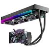 TZMRIT CA360 ARGB 360 mm AIO, girevole da 6,67", AMOLED, schermo curvo, effetto anamorfo 3D, personalizzabile, raffreddamento ad acqua AIO, 360 mm, 320 W, TDP, per Intel LGA 1851/1700 AMD AM5/AM4 (BK)