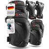SKATEWIZ Protezioni Pattini Bambina - Ginocchiere Bambini - Ginocchiere Bici Bambino - Protezioni Skateboard Bambino, BMX, Roller - PROTECT-1 - XS Negro