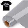 IModeur 8 Ft vinile termoadesivo Argento - 30,5 x 244 cm vinile termoadesivo per tessuti, vestiti, berretti, pantaloni, termovinile vinile Argento per Cricut Maker, Silhouette Cameo