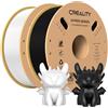 Creality Hyper PLA Filament Nero+Bianco 2KG, Filamento Per Stampanti 3D per La Stampa Ad Alta Velocità, Durevole e Liscio, Prestazioni Di Overhang Accuratezza Dimensionale +/-0,03mm, 2 Rotoli