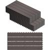 WOLTU GTF005co-2 Piastrelle per Pavimenti da Esterno Mattonelle Pavimentazione ad Incastro Click-Deck in Legno Composito, con 12 Pannelli da 30x60 cm Caffè