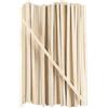 Ideen mit Herz - Bastoncini di legno, confezione da 50, quadrati, 30 cm di lunghezza, 8 mm x 8 mm, lisci e lucidati, in bambù, aste che possono essere accorciate, per decorazione, modellismo
