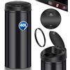 KESSER® Pattumiera con sensore ✓ Automatica ✓ Pattumiera ✓ Rifiuti | Acciaio inossidabile | Colore: nero | Dimensioni: 40 l
