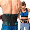 NativoDex Fascia Lombare Supporto Schiena - Cintura Lombare di Sostegno Traspirante e Confortevole per Uomo e Donna - Fascia Elastica Lombare Ortopedica - L