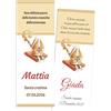 Cormar BIGLIETTINO BOMBONIERA BATTESIMO PERSONALIZZATO SEGNAPOSTO IDEA ORIGINALE RICORDO KIT DA 15 PEZZI (CRESIMA GENERICO)