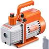 VEVOR Pompa per Vuoto 5 CFM, Pompa per Vuoto a Palette Rotanti Monostadio HVAC per Sistemi Kit Pompa per Vuoto AC per Auto con Contenitore per Olio per Manutenzione Aria Condizionata da Veicoli