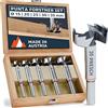 Presch Set di punte Forstner - 5 pz. (15, 20, 25, 30 & 35 mm) - Punta per legno di alta qualità e durata con taglienti estremamente affilati - Punta centrale precisa per una perfetta concentricità