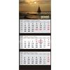Generisch JAROGRAF Calendario 2026 da parete, 3 mesi, calendario da parete, calendario da 3 mesi (barca a vela)