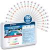 Veddelholzer Strisce reattive 3 in 1 per acqua 150 pezzi test acqua potabile test acquario kit analisi acqua potabile pH cloro libero alcalinità per piscine spa e vasche idromassaggio