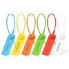 Flintronic Sigillo in plastica, 120 Pezzi Sigilli di Sicurezza a Strozzo in Plastica, Economico, Regolabile con un'applicazione Veloce e Sicura per Etichette, Vestiti, Bagagli, Prodotti-Forma Cerchio