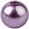 Ideen mit Herz Perline da infilare, perle in madreperla con foro (lilla, 6 mm - 150 pezzi)