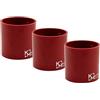 KalaMitica - Set di 3 Cilindri Magnetici 6,5 cm - Rosso - Contenitori Portaoggetti o Porta Vasi Magnetici con Calamita Potente per Lavagne Magnetiche da Parete