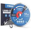 STONE REEF Lama per sega circolare 150 x 20 cm, con adattatore per foro da 20 e 16 mm, compatibile con smerigliatrice angolare di Bosch, Makita ecc. - Lama per sega circolare - per legno e alluminio
