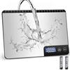 Drcowu Bilancia Cucina Digitale 15kg, Spegnimento Automatico (3, 10, 60 Min), Precisione 1g, Display LCD, Pesa Alimenti in Grammi & Oz, Ideale per Cucina, Baking, Casa