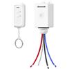 DEWENWILS Interruttore radio esterno con telecomando, 230 V, 3000 W, set di interruttori della luce senza fili, controllo radio IP65, portata 30 m, nessun cablaggio necessario, batteria inclusa