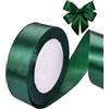 YUDANSI Nastro Di Raso Adatto Per Confezionare Regali, 2.5cm x 22 m Nastro Doppio Raso Per Feste Di Compleanno, Fai Da Te Metri Per Artigianato Inviti Di Nozze, Bouquet Da Sposa, Natale, San Valentino