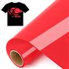 IModeur 8 Ft vinile termoadesivo Rosso - 30,5 x 244 cm vinile termoadesivo per tessuti, vestiti, berretti, pantaloni, termovinile vinile Rosso per Cricut Maker, Silhouette Cameo