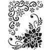 ideen mit herz Stencil in plastica con motivi intagliati al laser Ideen mit Herz, formato A4 | Perfetto per la decorazione di tessuti, pareti, finestre, carta, scrapbooking, bambini, lavori manuali, fai da te
