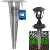 KOTARBAU® Picchetto per illuminazione da giardino, diametro 150 mm, in acciaio zincato, picchetto di messa a terra, ancoraggio a terra, supporto a terra per lampade da giardino, manicotto a terra