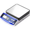 Retoo Bilancia da cucina digitale in acciaio inox, portata fino a 15 kg, bilancia digitale con display LCD, bilancia con funzione tara e funzione conteggio pezzi, perfetta per cucina, negozio
