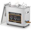 FOHERE Pulitore ad Ultrasuoni Macchina 6,5 L, professionale ad ultrasuoni digitale con riscaldamento e temporizzatore, ideale per gioielli, Occhiali Orologi, ricambi auto valvole, laboratori (6.5L)
