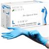 MEDICAL FUTURA - 100 Guanti in Nitrile L Blu Monouso Anallergici Gr. 4.0, Senza Polvere, Senza Lattice, Ottimi per Estetisti, Tatuatori, Officine, Ambiti Medici e Manipolazione Alimenti (L, Blu)