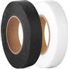 CZ Store Nastro Termoadesivo per Orlo |50M X 20 MM|BIANCO E NERO|✮✮GARANZIA A VITA✮✮-2 Nastri Adesivi per Tessuti - Nastro Termoadesivo Resistente per Riparazioni su Tende, Jeans, Pantaloni, Gonne -Non si cuce