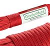 GardenMate Paracord 550 Corda di Nylon per Uso Esterno - Disponibile in DIVERSI COLORI - Lunghezza 31 m Spessore 4 mm - Corda Kernmantel Composta da 7 Fili di Nylon Resistente agli Strappi