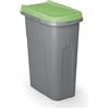Casaria® Secchio in Plastica 39x24cm Pattumiera da Cucina 25L con Coperchio Portarifiuti Interno Esterno Raccolta Differenziata