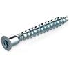 LouMaxx Viti per Legno 6,3 x 50 mm | Set di 50 Viti Truciolari per Armadi in Acciaio Galvanizzato | | Viti autofilettanti con Testa Svasata e Cava Esagonale Confirmat