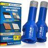 S&R Punta Diamantata per Gres 12mm (Set 2 pz). Foretto Diamantato 12 mm M14 per Smerigliatrice. Sega a Tazza Diamantata per Gres Porcellanato, Piastrelle, Ceramica, Marmo, Granito, Pietra.