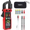 KAIWEETS Pinza Amperometrica Intelligente KAIWEETS Multimetro a Pinza Automatica T-RMS 6000 Conta con Ganasce a D Forma, Funzione di Corrente di Spunto, Schermo a Colori HD, Misura Corrente/Tensione AC/DC, NCV
