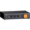 Fosi Audio ZP3 Preamplificatore Bilanciato per l'audio Domestico, 2 Ingressi RCA e XLR, Uscite RCA/XLR e SUB, Preamp per Audio Stereo a 2.0 e 2.1, con filtro passa-alto HPF e Controllo di Tono
