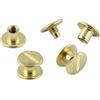 KLEBESHOP24 Viti Chicago M4 per rilegatura - lunghezze e quantità a scelta - per pelle e rilegatura libri - ottonate, 5 mm, 20 pezzi