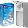 ARNOMED 1 Dispenser di sapone in alluminio, dispenser a muro gel disinfettante mani da 1000ml, Euro dispenser con leva corta, dispenser gel disinfettante mani parete, dispenser bagnoschiuma doccia
