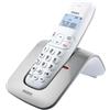 SAIET - Telefono Cordless Casa e Ufficio 13500783 - con Vivavoce DECT GAP LCD - con Tasti Grandi e Schermo Intuitivo - Argento
