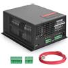 VEVOR Alimentatore Laser CO2 80W, Alimentatore Tubo Laser Protezione a Corrente Costante, Protezione da Circuito Aperto, Dissipazione del Calore, Compatibile con Incisori Taglierine Laser
