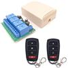DieseRC DC 12V 24V 4CH Interruttore di controllo remoto wireless, DC 6-30V 10A Ricevitore relè a radiocomando a 4 canali 433Mhz con 2 trasmettitori RF, per luci, porta del garage, motore