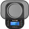 ACCUWEIGHT 255 Mini Bilancia di Precisione Digitale per Gioielli Bilance Alimenti Elettronica con Tara 1000g/0,1g per Pesa Cucina