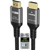 Ubluker 10K 8K 4K Cavo HDMI 48Gbps 6M, Certificato Velocità Ultra Elevata HDMI® Cavi 4K 240Hz 144Hz 120Hz 8K60Hz 0,01ms HDR10+ ARC eARC HDCP2.3 Netflix TV PC Monitor Proiettore PS5