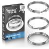 Klangfeiler® 80 Anelli portachiavi 25 mm - Anelli a spirale - Anelli per portachiavi - Acciaio resistente
