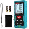 Kiprim Metro Laser Professionale, Kiprim Misuratore Laser da 50M in M/In/Ft con Retroilluminazione LCD e 2 Strumenti a Bolla Orizzontale, Misure di Distanza/Area/Volume/4 Pitagoriche
