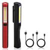 Flintronic Lampada di Ispezione,2 Pezzi Lampada da Lavoro LED Ricaricabile Torcia da Lavoro con Calamita Clip, Un Cavo Micro USB Dotato per Ricaricare [Classe di efficienza energetica A]